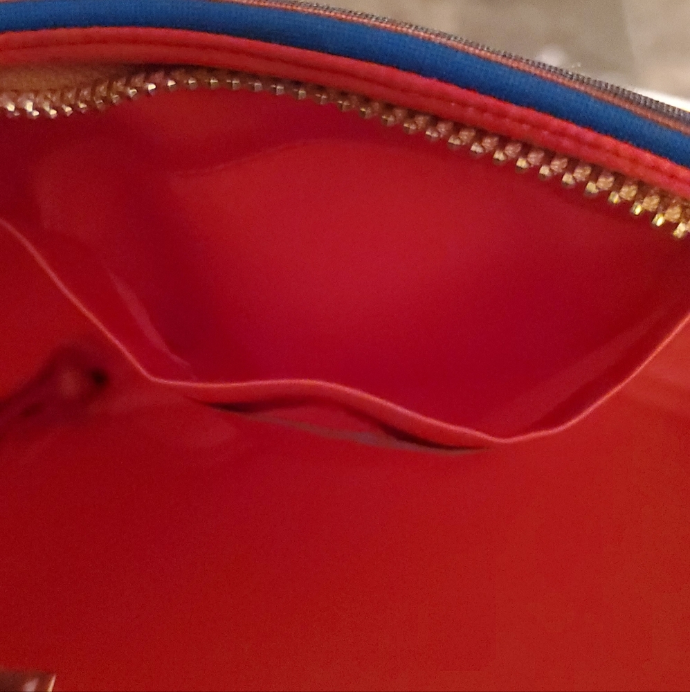Silvia Tcherassi Neoprene clutch & tassel in vibrant colors of Italy NWOT - Picture 4 of 7